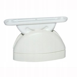 White protection for the camper's entrance door