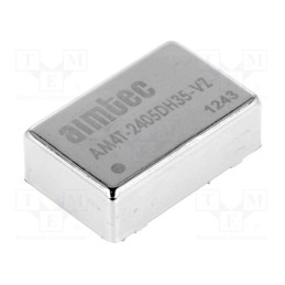 1 pcs x AIMTEC - AM4T-2405DH35-VZ - Converter: DC/DC, 4W, Uin: 18÷36V, Uout: 5VDC, Uout2: -5VDC, DIP24