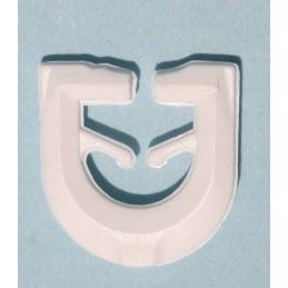 White plastic clove, 10 pcs, for the curtain rod in a boat