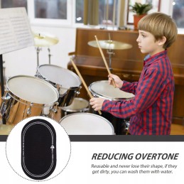 Set of drum protectors with double pedal for bass guitar