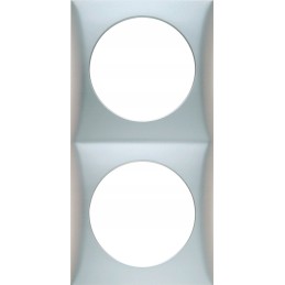 Berker double socket frame, anthracite, 230v