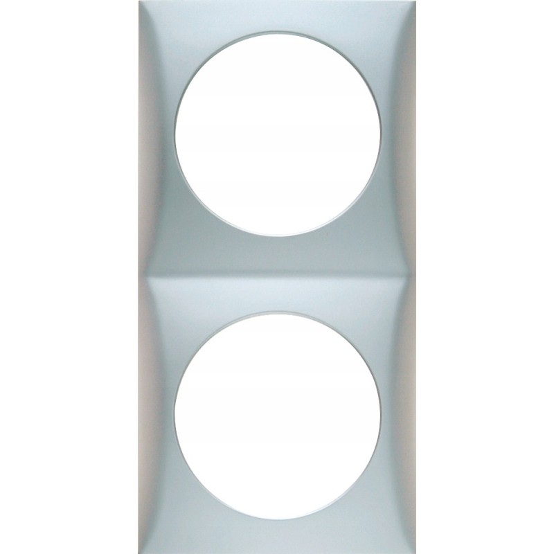 Berker double socket frame, anthracite, 230v