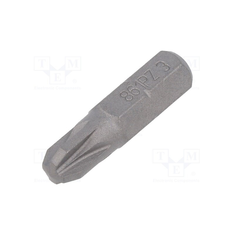 2 pcs x BETA - 861PZ/3 - Screwdriver bit, Pozidriv®, PZ3, Overall len: 25mm