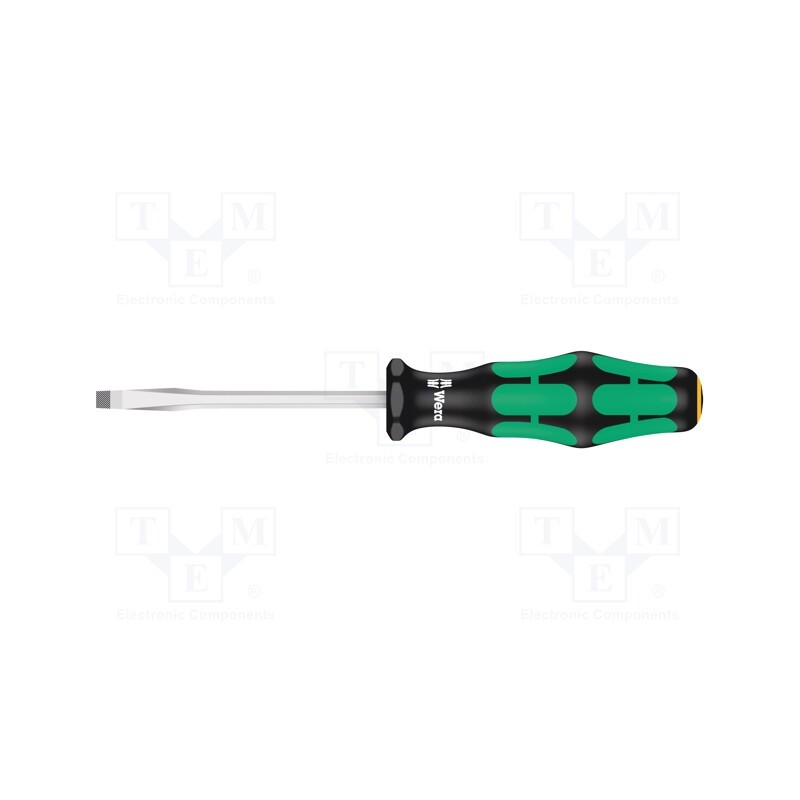 1 pcs x WERA - 5007670001 - Screwdriver, slot, 3,5x0,6mm, Blade length: 75mm