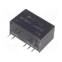 1 pcs x AIMTEC - AM1DM-0512DH60-NZ - Converter: DC/DC, 1W, Uin: 4.5÷5.5V, Uout: 12VDC, Uout2: -12VDC, SIP7