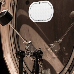 Drum set screen cover, white, 2 pcs