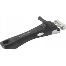 Handle for pots and pans with a Brunner lock