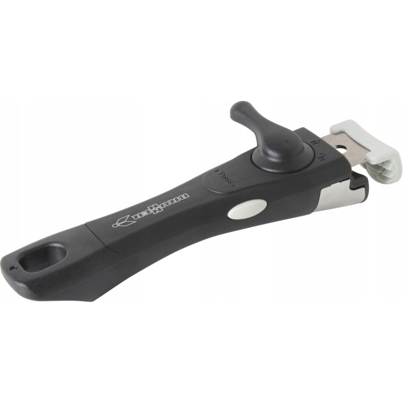 Handle for pots and pans with a Brunner lock