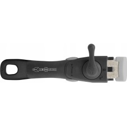 Handle for pots and pans with a Brunner lock