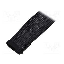 1 pcs x LOGILINK - KAB0049 - Braid, polyester, black, 50÷150°C, L: 2m, Features: multi use