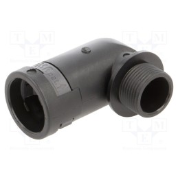 1 pcs x PMA - BVWD-P137GT-11 - 90° angled connector, Thread: PG,outside, polyamide 6, -40÷105°C