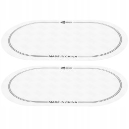 Drum set screen cover, white, 2 pcs
