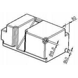 Clean and gray water tank ev 2013 100l transit 2000 2006