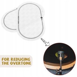 2pcs drum skin sticker protective reinforcement