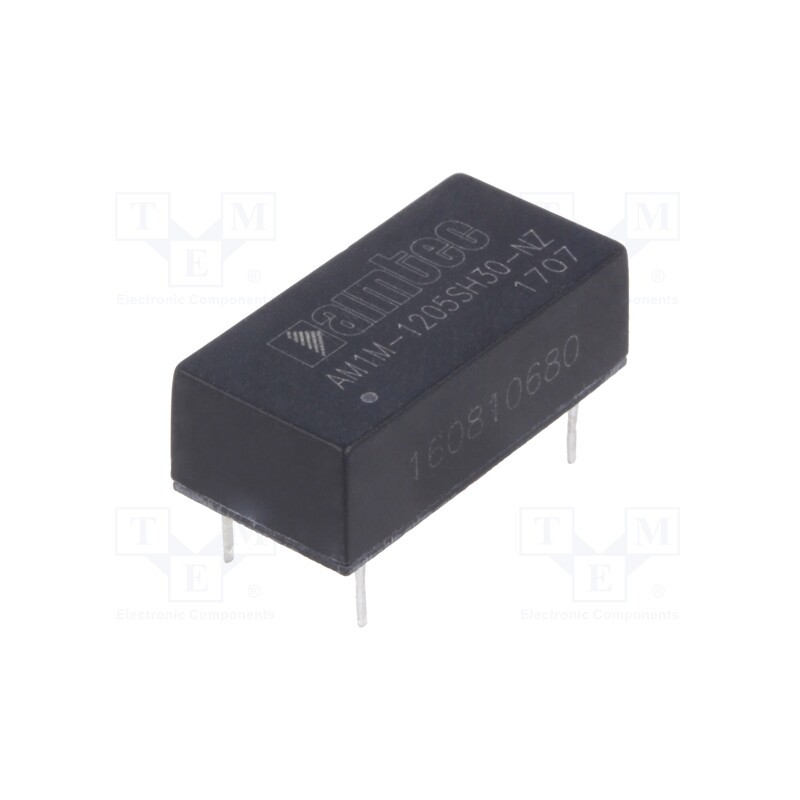 1 pcs x AIMTEC - AM1M-1205SH30-NZ - Converter: DC/DC, 1W, Uin: 10.8÷13.2V, Uout: 5VDC, Iout: 200mA, DIP14