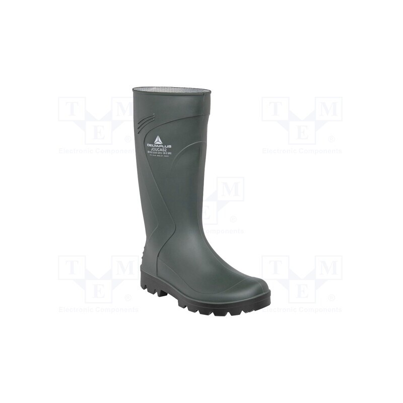 1 set x DELTA PLUS - JOUC2VE47 - Boots, Size: 47, green, PVC, bad weather,slip,temperature