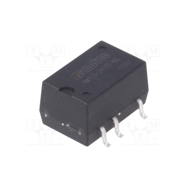 1 pcs x AIMTEC - AM1LS-2412S-NZ - Converter: DC/DC, 1W, Uin: 21.6÷26.4V, Uout: 12VDC, Iout: 84mA, SMD