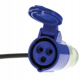 Adapter with 230v Cee cable and cover