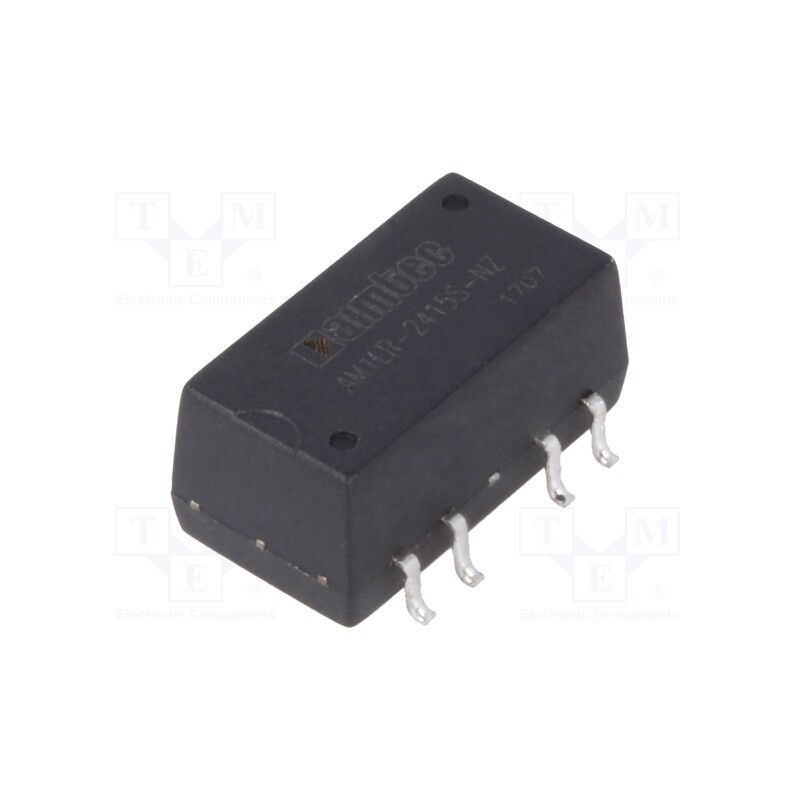 1 pcs x AIMTEC - AM1LR-2415S-NZ - Converter: DC/DC, 1W, Uin: 22.8÷25.2V, Uout: 15VDC, Iout: 67mA, SMD