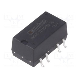 1 pcs x AIMTEC - AM1LR-1212SH30-NZ - Converter: DC/DC, 1W, Uin: 11.4÷12.6V, Uout: 12VDC, Iout: 83mA, SMD