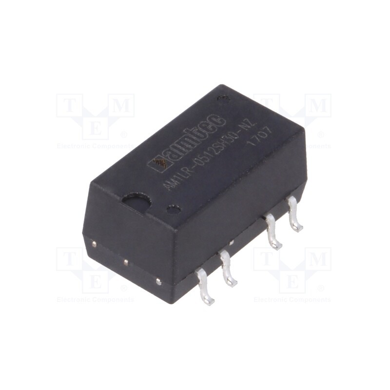1 pcs x AIMTEC - AM1LR-0512SH30-NZ - Converter: DC/DC, 1W, Uin: 4.75÷5.25V, Uout: 12VDC, Iout: 83mA, SMD
