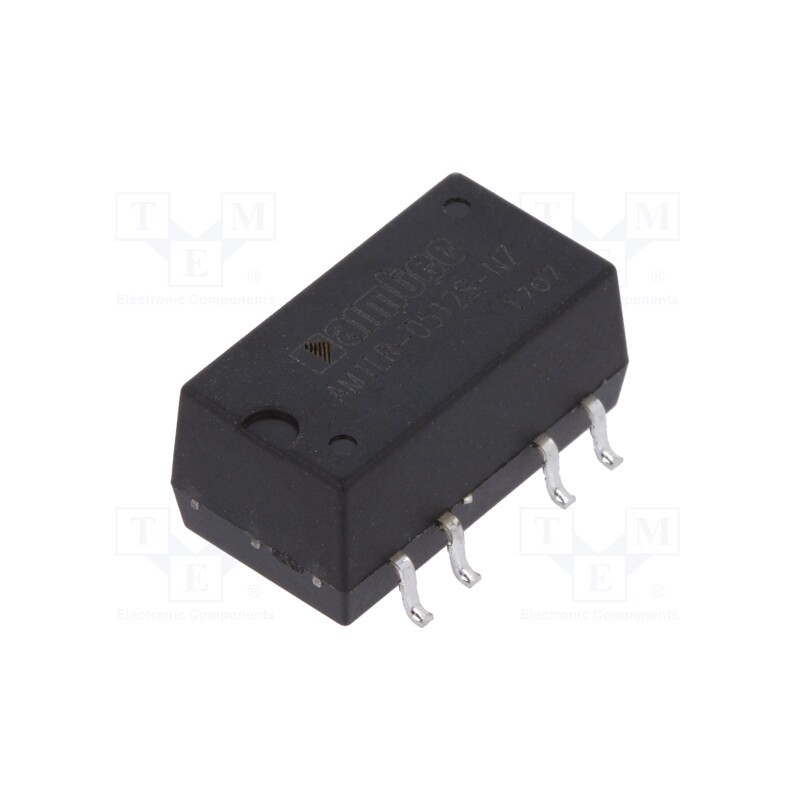 1 pcs x AIMTEC - AM1LR-0512S-NZ - Converter: DC/DC, 1W, Uin: 4.75÷5.25V, Uout: 12VDC, Iout: 84mA, SMD