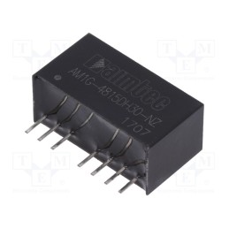 1 pcs x AIMTEC - AM1G-4815DH30-NZ - Converter: DC/DC, 1W, Uin: 36÷75V, Uout: 15VDC, Uout2: -15VDC, SIP8