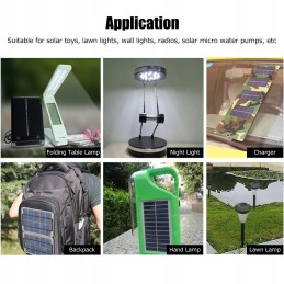 4pcs 0 45w 2v 58x58mm pet solar panel