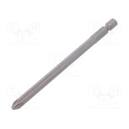 1 pcs x WIHA - 5800 - Screwdriver bit, Phillips, PH2, Overall len: 110mm, PROFESSIONAL