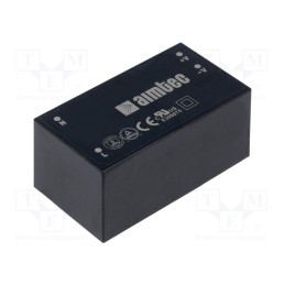 1 pcs x AIMTEC - AMEL20-5N15DMAZ - Converter: AC/DC, 18W, 90÷264VAC, Usup: 130÷370VDC, Uout: -5VDC
