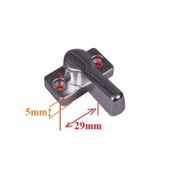 Security latch, 5mm metal slider
