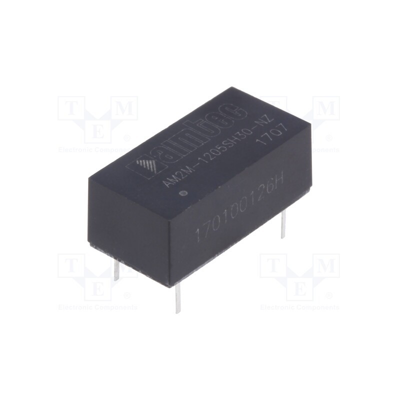1 pcs x AIMTEC - AM2M-1205SH30-NZ - Converter: DC/DC, 2W, Uin: 10.8÷13.2V, Uout: 5VDC, Iout: 400mA, DIP14