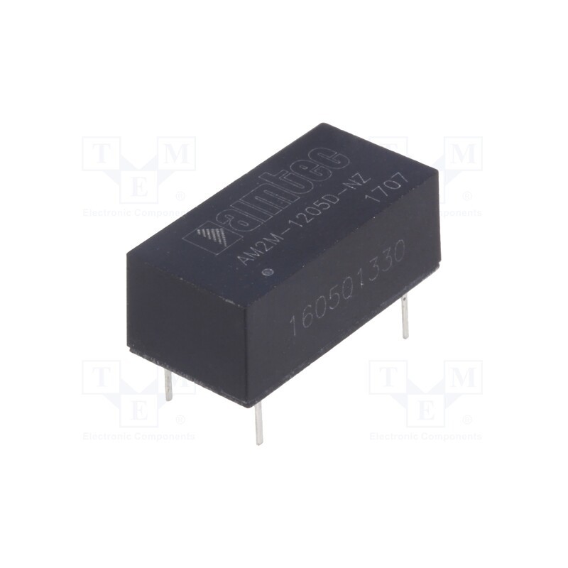 1 pcs x AIMTEC - AM2M-1205D-NZ - Converter: DC/DC, 2W, Uin: 10.8÷13.2V, Uout: 5VDC, Uout2: -5VDC