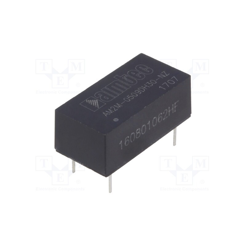 1 pcs x AIMTEC - AM2M-0509DH30-NZ - Converter: DC/DC, 2W, Uin: 4.5÷5.5V, Uout: 9VDC, Uout2: -9VDC, DIP14