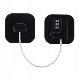 The cam lock on the refrigerator door is locked by the same key cabinet