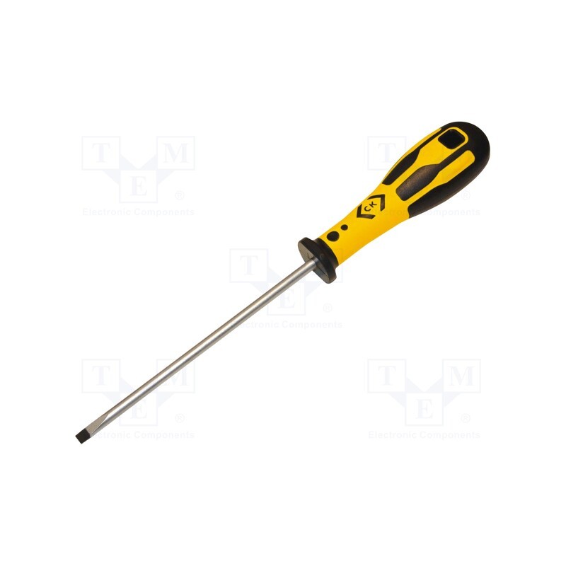 1 pcs x C.K - T49125-055 - Screwdriver, slot, SL 5,5, Blade length: 150mm, Overall len: 255mm