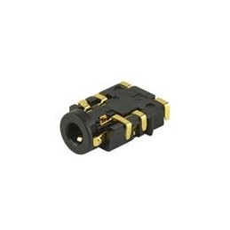 1 pcs : SJ2-25505A-SMT-TR - Phone Connectors 2.5mm gold terminal 6 conductor 0 switch