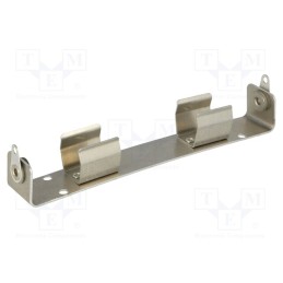 1 pcs x KEYSTONE - 189 -AS - Holder, AA,R6, Batt.no: 2, screw, aluminium
