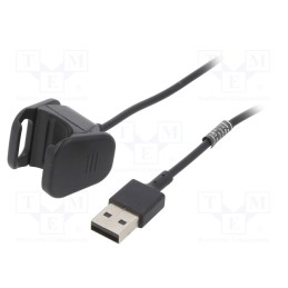 1 pcs x AKYGA - AK-SW-29 - Cable: for smartwatch charging, 1m, black, 1A