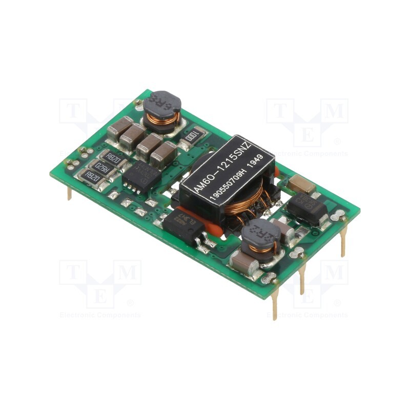 1 pcs x AIMTEC - AM6O-1215SNZ - Converter: DC/DC, 6W, Uin: 9÷18V, Uout: 15VDC, Iout: 400mA, 1,2'x0,8'