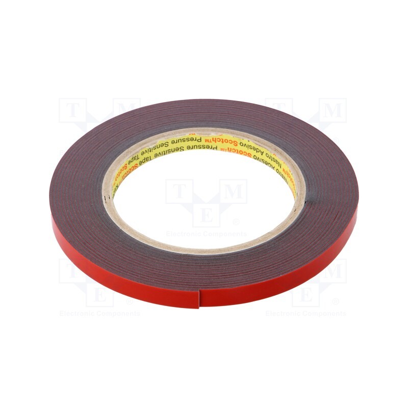 1 rol x 3M - 3M 4611 9MM 5.5M - Tape: fixing, W: 9mm, L: 5.5m, Thk: 1100um, acrylic, dark grey