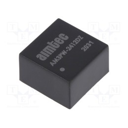 1 pcs x AIMTEC - AM3PW-2412DZ - Converter: DC/DC, 3W, Uin: 9÷36V, Uout: 12VDC, Uout2: -12VDC, DIP8