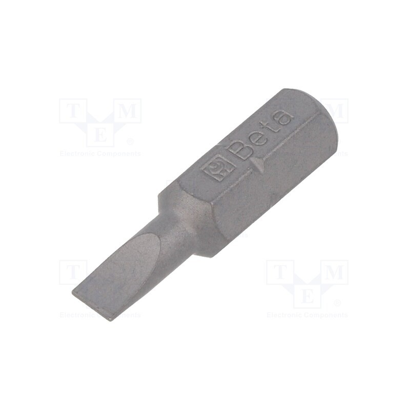 2 pcs x BETA - 861LP/0.6X4.0 - Screwdriver bit, slot, 4,0x0,6mm, Overall len: 25mm
