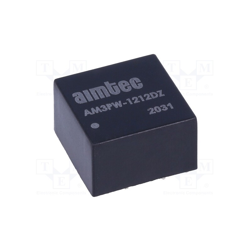 1 pcs x AIMTEC - AM3PW-1212DZ - Converter: DC/DC, 3W, Uin: 4.5÷18V, Uout: 12VDC, Uout2: -12VDC, DIP8