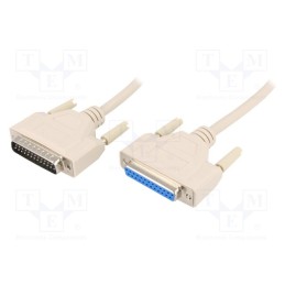 1 pcs x DIGITUS - AK-610201-020-E - Cable, D-Sub 25pin socket,D-Sub 25pin plug, 2m, connection 1: 1