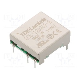 1 pcs x TDK-LAMBDA - CC6-1203SF-E - Converter: DC/DC, 6W, Uin: 12V, Uout: 3.3VDC, Iout: 1.2A, DIP7, THT