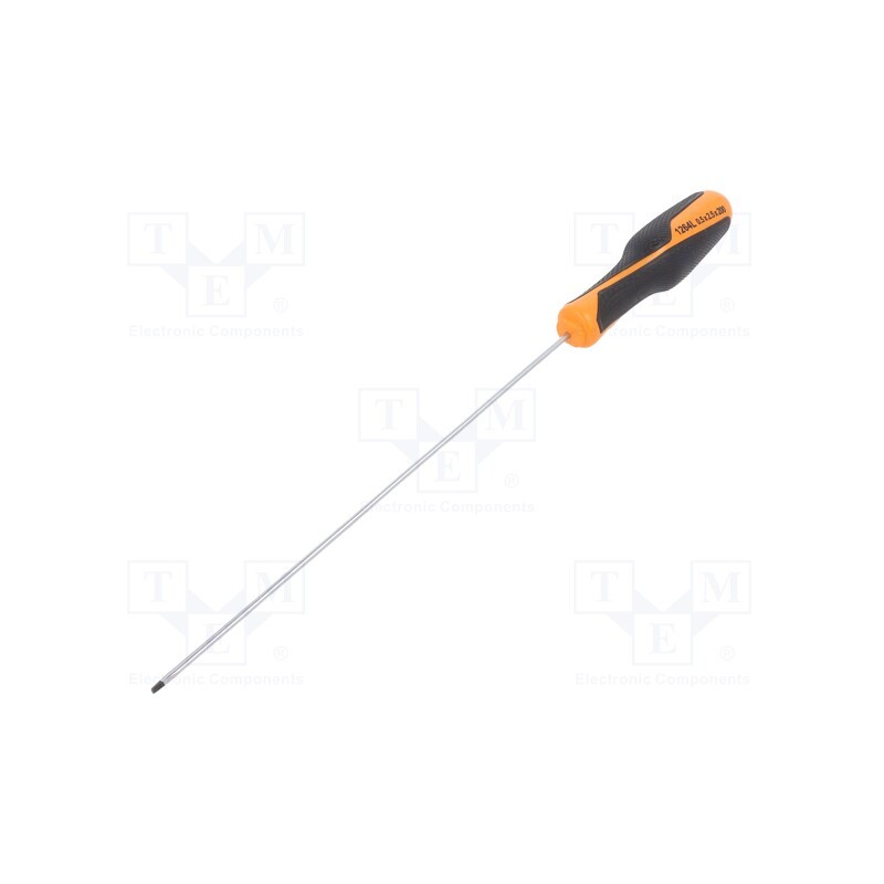 1 pcs x BETA - 12640203 - Screwdriver, slot, 2,5x0,5mm, BETAGRIP, Blade length: 200mm