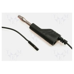 1 pcs x HIRSCHMANN T&M - MAL N 4-0,64/100-0,25 SW - Test lead, 60VDC, 3A, with 4mm axial socket, Len: 1m, black