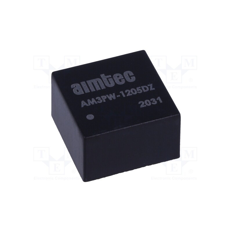 1 pcs x AIMTEC - AM3PW-1205DZ - Converter: DC/DC, 3W, Uin: 4.5÷18V, Uout: 5VDC, Uout2: -5VDC, DIP8