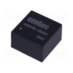 1 pcs x AIMTEC - AM3PW-1203SZ - Converter: DC/DC, 3W, Uin: 4.5÷18V, Uout: 3.3VDC, Iout: 700mA, DIP8